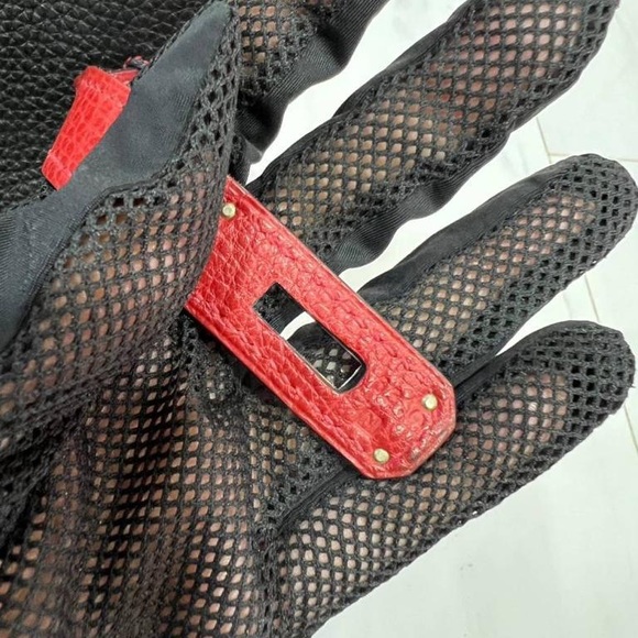 🖤❤️SOLD!!❤️🖤 HERMES BIRKIN 35 HSS BI-COLOR NOIRROUGE TOGO GARANCE BRUSHED PHW - Picture 9 of 16